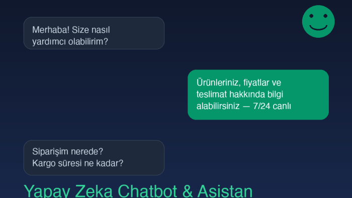sitenize yapay zeka chatbotu ve asistanı kurarım