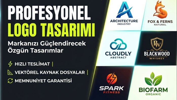 kurumsal ve isteğe bağlı özelliklerle logo tasarlıyorum