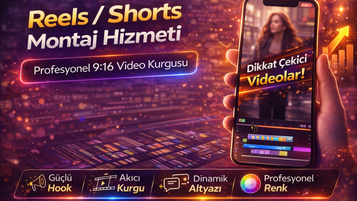reels videolarınızı profesyonel kurgularım