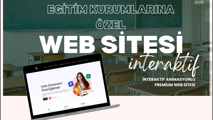 eğitim kurumları için interaktif web sitesi tasarlıyorum