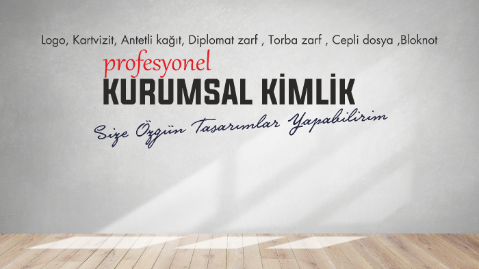 profesyonel logo,kurumsal kimlik, kartvizit tasarlayabilirim