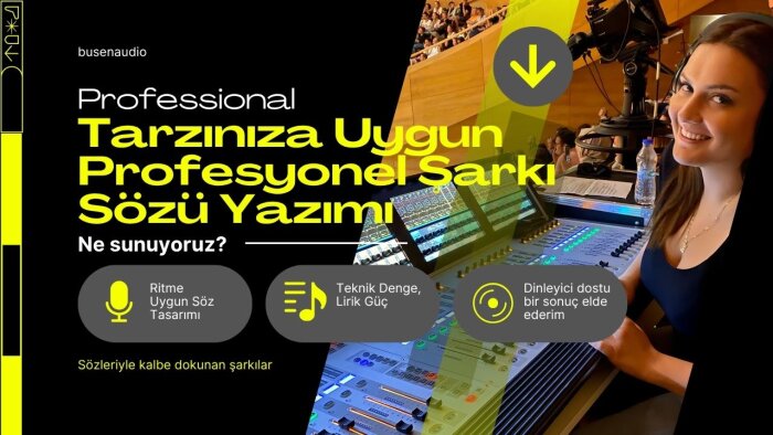 müzikal tarzınıza özel özgün sözler yazıyorum