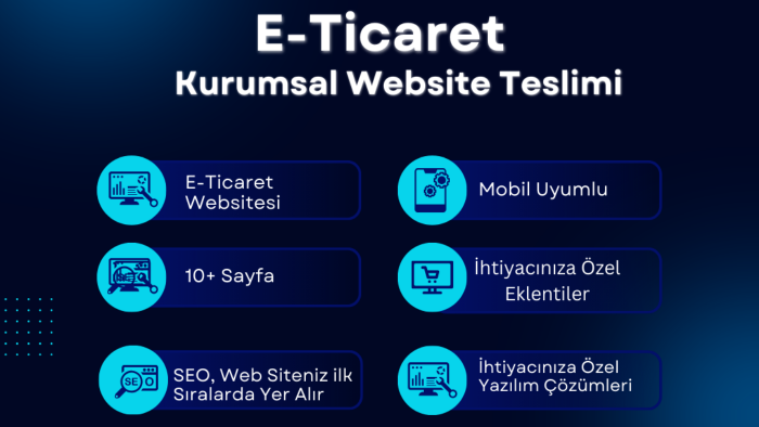 ihtiyacınıza özel e-ticaret siteleri geliştirebilirim
