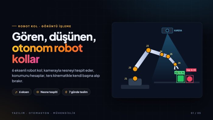 robot kol programlama ve kontrol projeleri yaparım