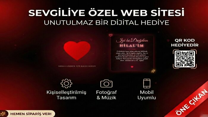 14 Şubat’a özel sevgilinizi mutlu edecek web site yaparım