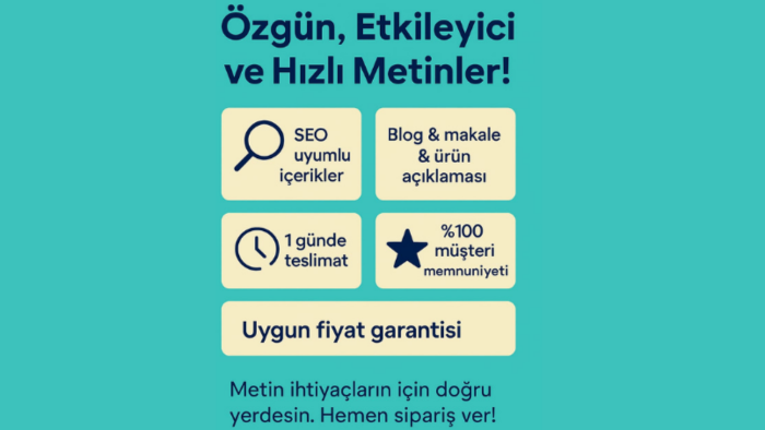 özgün ve dikkat çekici içerikler yazarım