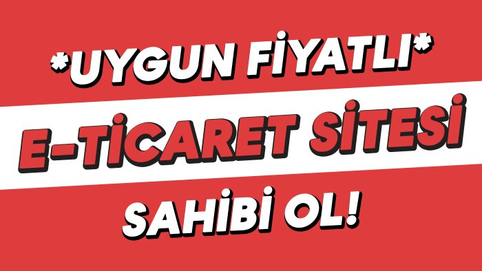 profesyonel e-ticaret sitesi hazırlarım