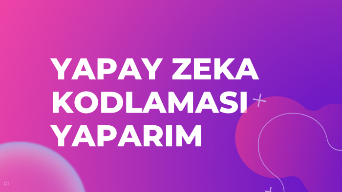 yapay zekalı bir sistem yazabilirim