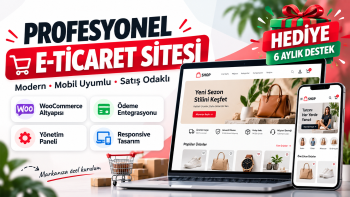 profesyonel ve satış odaklı hazır e-ticaret sitesi kurarım