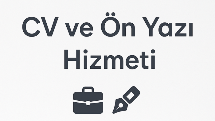 profesyonel cv ve ön yazı hazırlarım