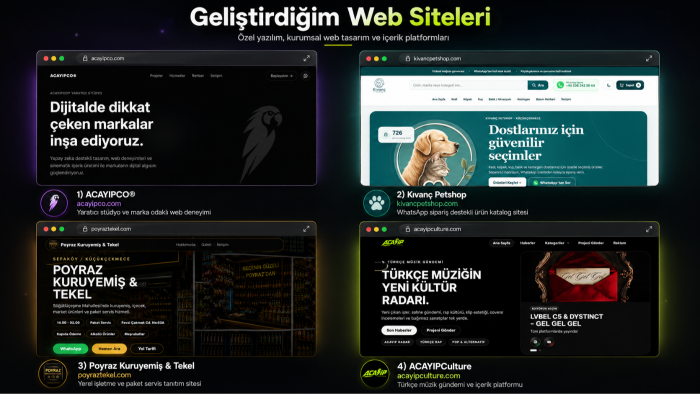 işletmenize özel profesyonel web sitesi geliştiririm