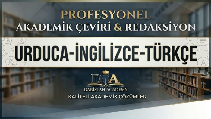 akademik çeviri ve redaksiyon hizmeti veriyorum