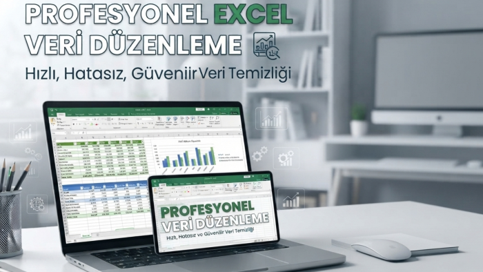 hızlı veri girişi yapar ve Excel tabloları düzenlerim