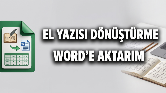 el yazılarınızı dijital metine dönüştürürüm