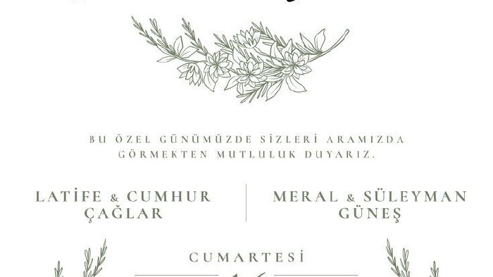 davetleriniz için tasarlama yapıyorum