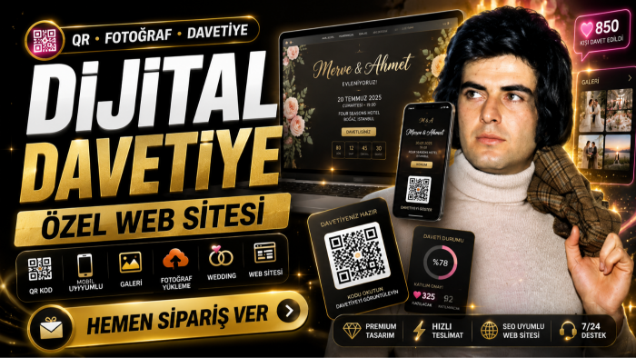 özel dijital davetiye web sitesi yaparım