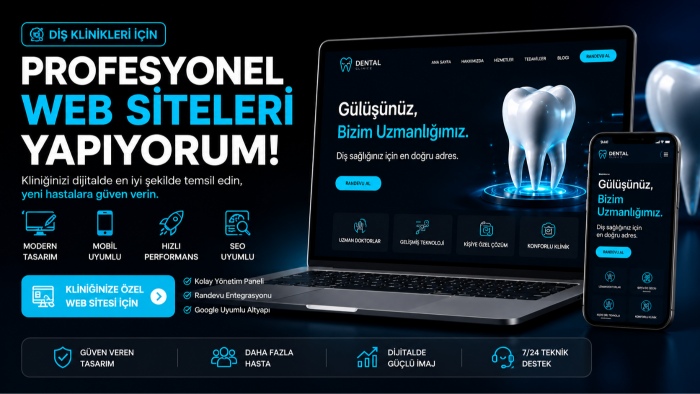 diş klinikleri için premium websitesi yapıyorum