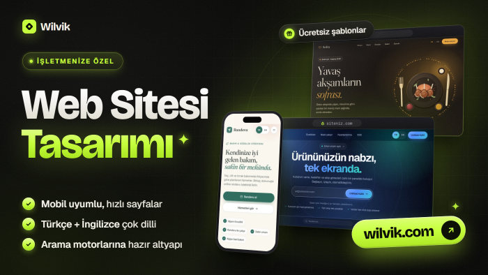işletmenize özel kurumsal web sitenizi tasarlarım