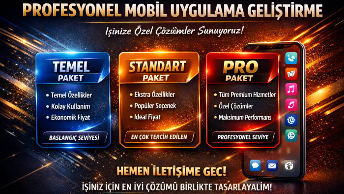 isteğinize en uygun şekilde mobil uygulama geliştirebilirim