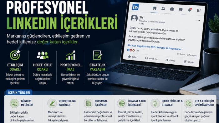LinkedIn içerikleri hazırlarım