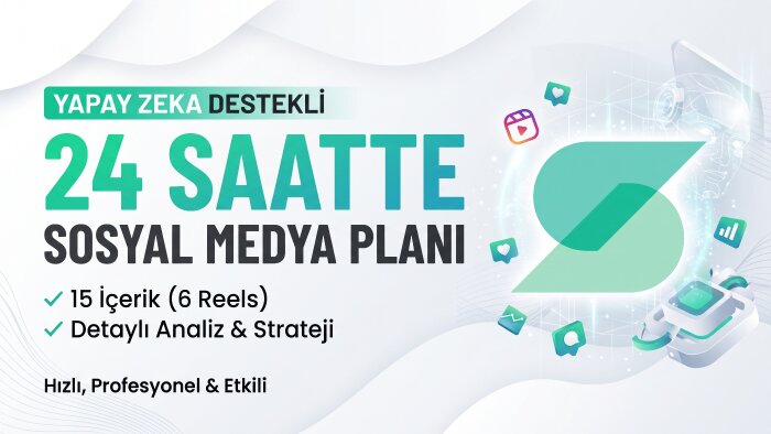 yapay zeka ile 24 saatte sosyal medya planı hazırlarım