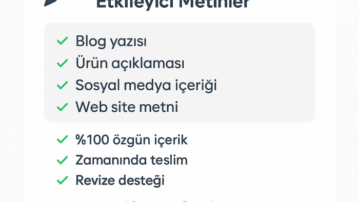 kelimeleri anlamlı metinlere dönüştürürüm