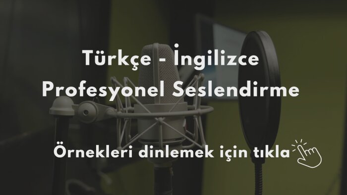 türkçe ve ingilizce profesyonel seslendirme yapıyorum