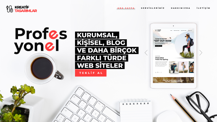 sizlere kreatif ve profesyonel web siteleri hazırlayabilirim
