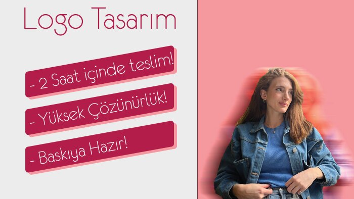 size 2 saat içinde logo tasarımı yaparım