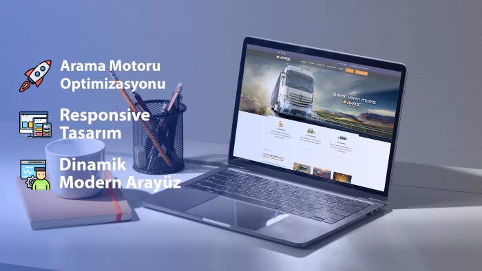 yönetim paneline sahip responsive web sitesi geliştiriyorum