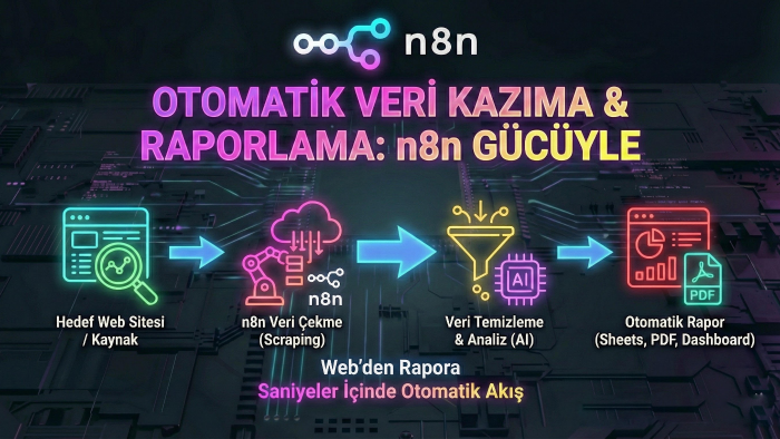 n8n ile profesyonel veri kazıma ve raporlama sistemi kurarım