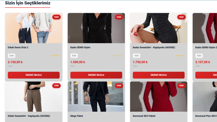 e-ticaret sitenizi kuruyorum