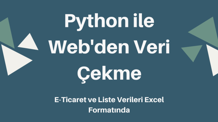 web sitelerinden Excel'e veri çekerim