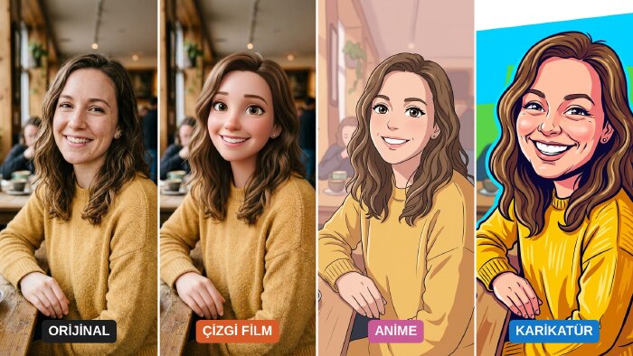 fotoğrafınızı çizgi film ve karikatür portreye çeviririm