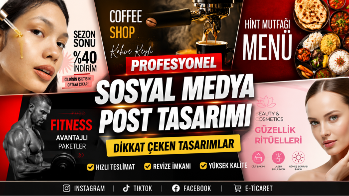 sosyal medya hesaplarınız için post ve açıklama tasarlarım