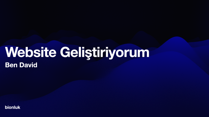  web projeleri geliştirebilirim