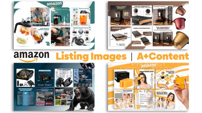 profesyonel amazon listing, infografik tasarlayacağım