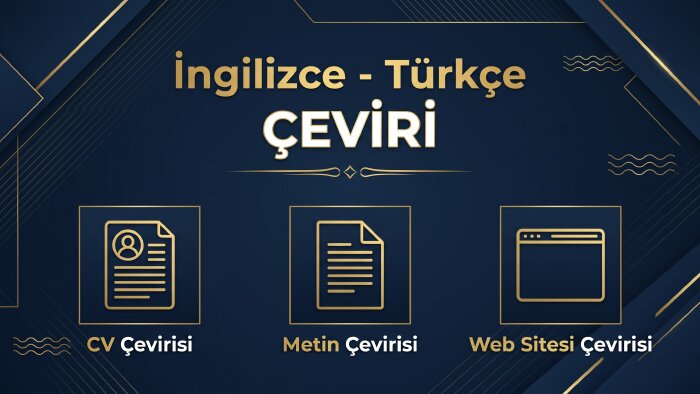 İngilizce Çeviri yapıyorum