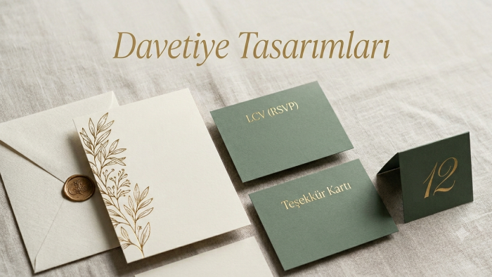 özel günlerinize şıklık katacak davetiye tasarımları yaparım