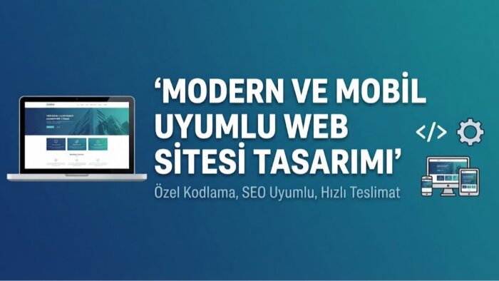 modern ve mobil uyumlu web sitesi tasarımı yaparım