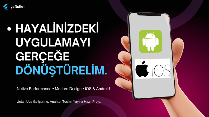 android ve ios için mobil uygulamalar geliştiririm