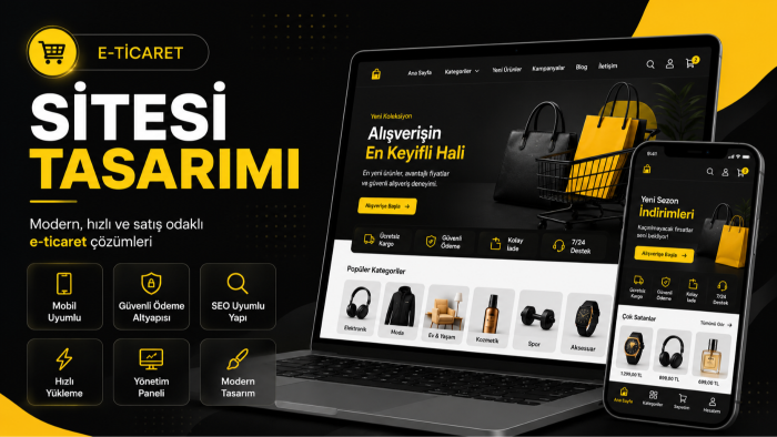 profesyonel e-ticaret sitesi tasarlayıp ve geliştiririm