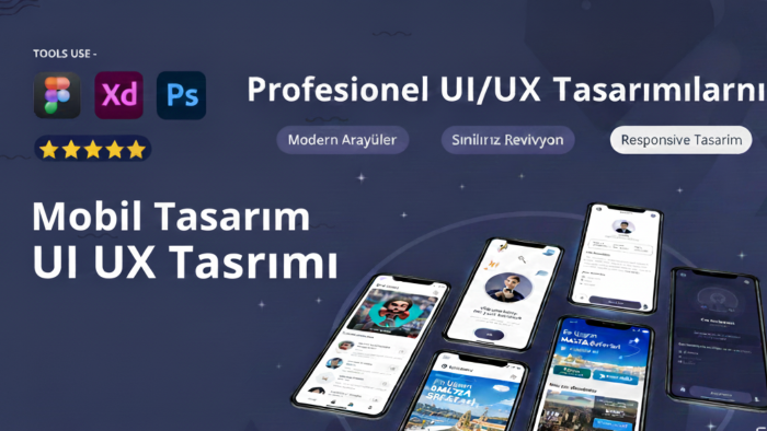 web/mobil arayüz tasarımlarınızı (UI/UX) yaparım