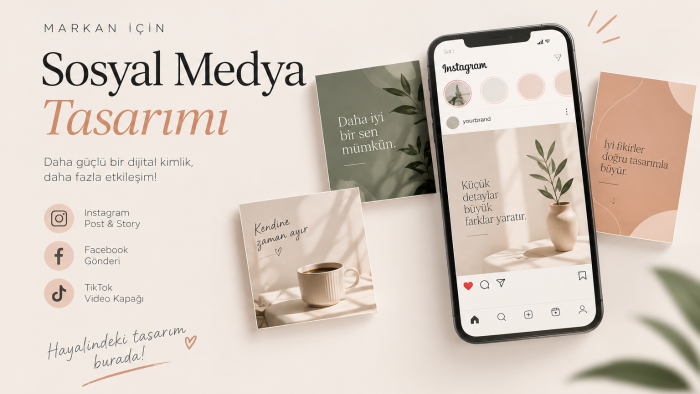 sosyal medya yönetimi ve içerik tasarımı yapıyorum