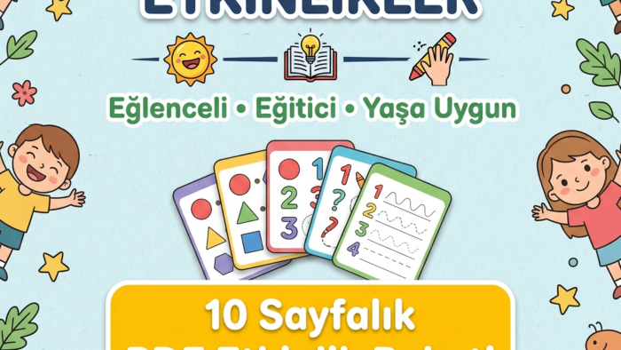  okul öncesine özel yaratıcı etkinlikler hazırlarım