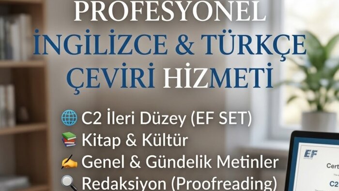 profesyonel ve doğal çeviriler yaparım