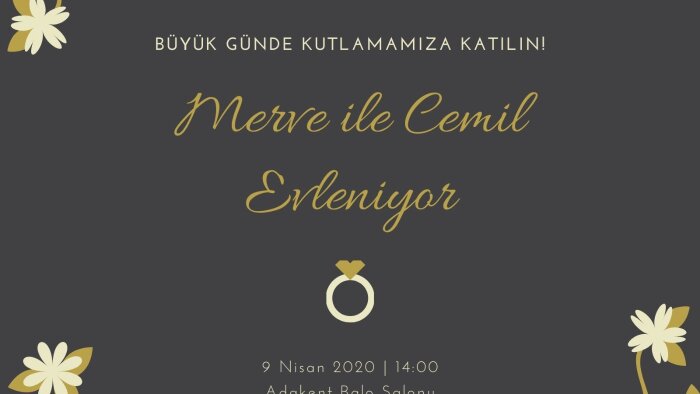 sizin için en etkileyici davetiyeleri hazırlarım