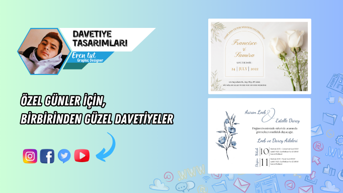 davetiye tasarımı yaparım