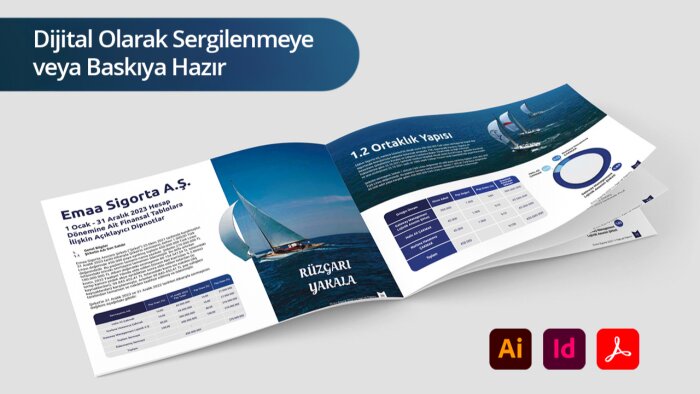 faaliyet raporunuzu baskıya hazır halde tasarlarım