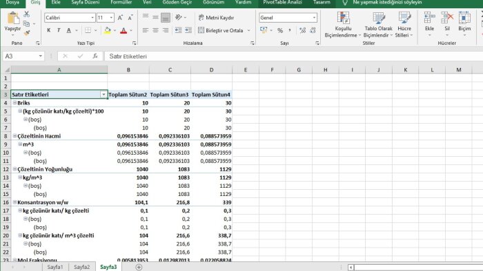 excel işlerinizi yapabilirim